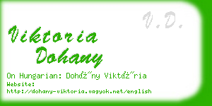 viktoria dohany business card